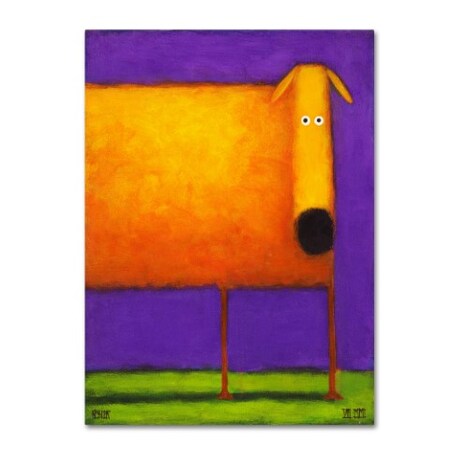 Trademark Fine Art Daniel Patrick Kessler 'Orange Dog I' Canvas Art, 18x24 ALI16778-C1824GG